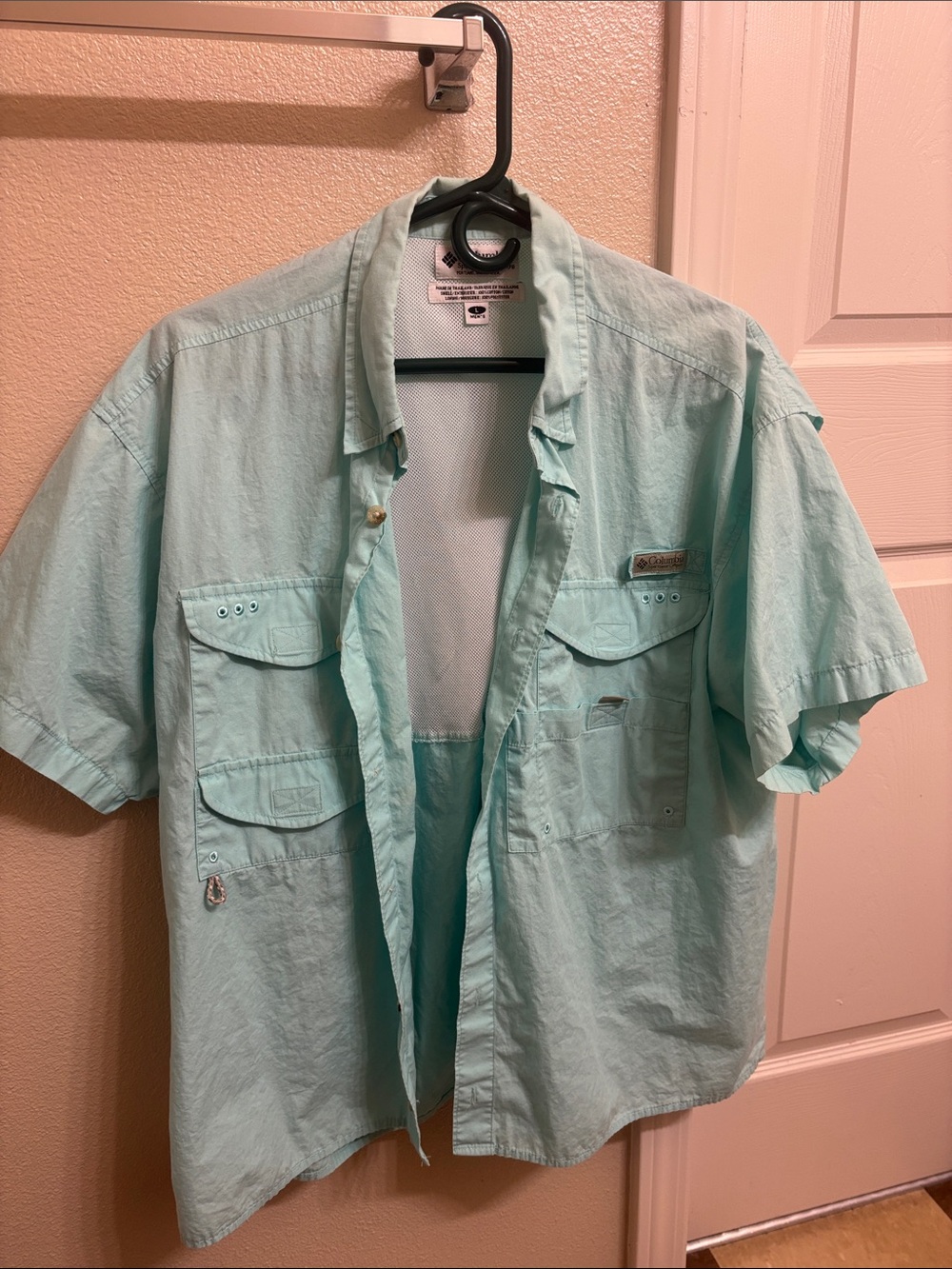Columbia Men’s PFG Button Down Shirt - Mint